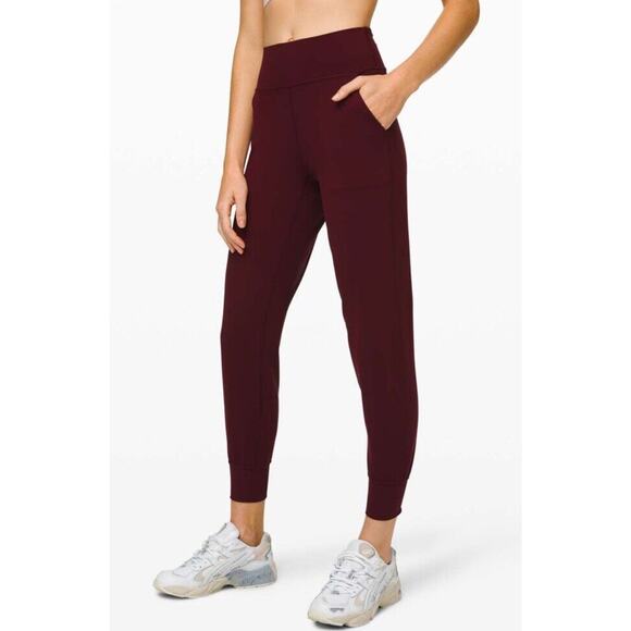Lululemon Align High Rise Jogger Tights *Full Length 28" Size 2 Sold Out Garnet - Picture 4 of 16